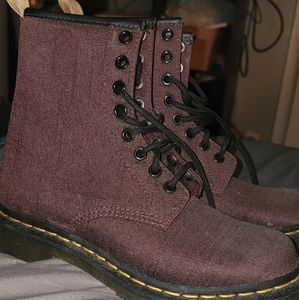 Burgundy Dr. Marten boots